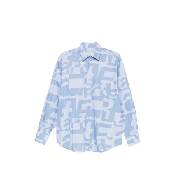 アルテ アンベルス メンズ プルオーバー トップス Allover shirt Blue