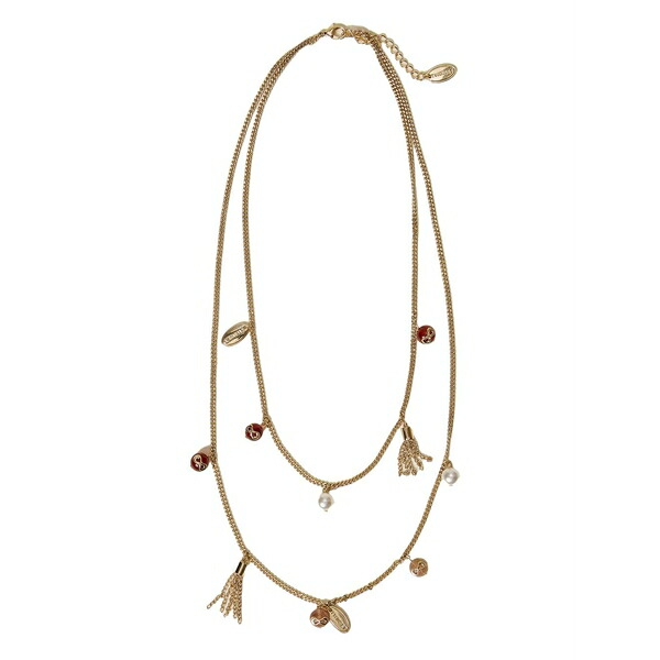 ツインセット レディース ネックレス・チョーカー・ペンダントトップ アクセサリー Beaded tassel necklace Gold｜asty