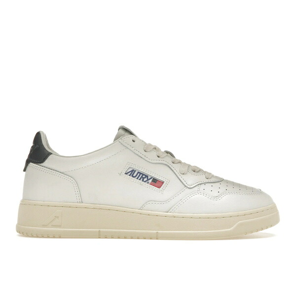 Autry オートリー メンズ スニーカー  【Autry Medalist Leather Low White Dark Blue】  大きさ EU_45(30.0糎) White/Dark Blue/Cream