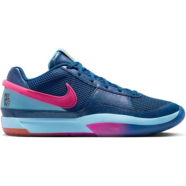 Nike ナイキ メンズ スニーカー  【Nike Ja 1 NY vs. NY】  大いさ US_5.5(23.5珊) Court Blue/Hyper Pink/Aquarius Blue/Black/Bright Mandarin スニーカー-靴-メンズ靴