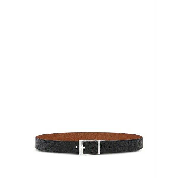バリー メンズ 胴締め 佩び物 Shiffie reversible leather belt Black