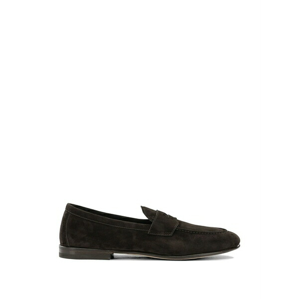 ヘンダーソン・ブラッコ メンズ スリッポン・ローファー シューズ Suede loafers Brown
