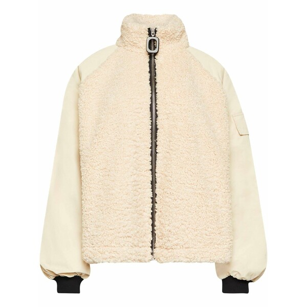 J.W.アンダーソン レディース 上衣＆上衣 アウター Panelled fleece track jacket Neutrals