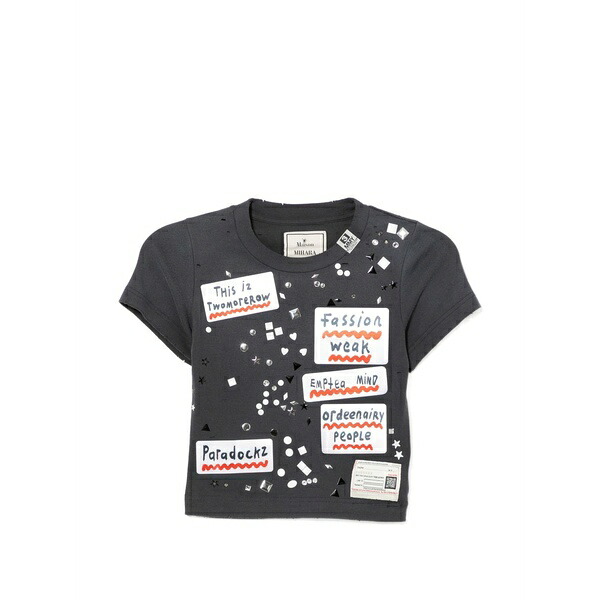 ミハラヤスヒロ レディース ティーシャツ トップス Printed t-shirt Black