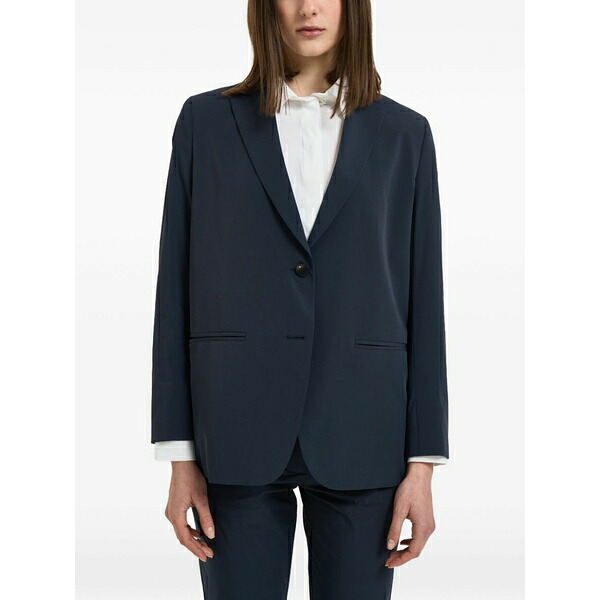 アールアールディ レディース ジャケット＆ブルゾン アウター Notch-lapel blazer Blue｜asty