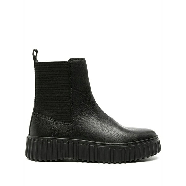クラークス レディース ブーツ シューズ Torhill maple leather chelsea boots Black