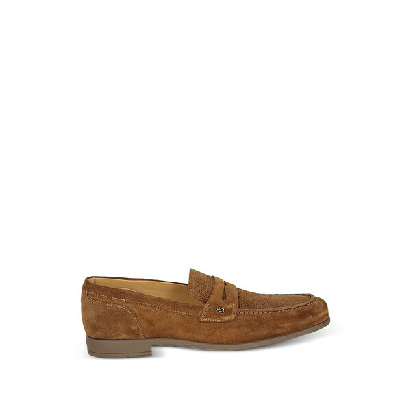 ボールディーニ メンズ スリッポン・ローファー シューズ Suede loafers Brown
