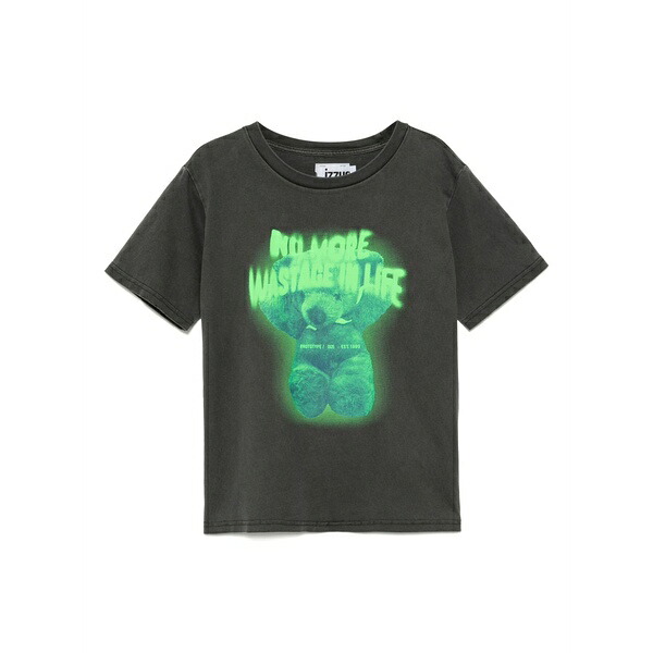 イズエ レディース Tシャツ トップス Graphic-print t-shirt Grey|asty