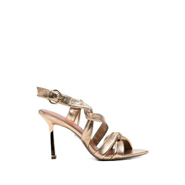 ローラはりつけ台 レディース サンダル シューズ Arabella knotted sandals Gold
