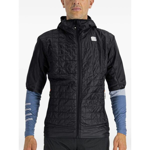 スポーツフル メンズ ジャケット＆ブルゾン アウター Logo-print performance jacket Black｜asty