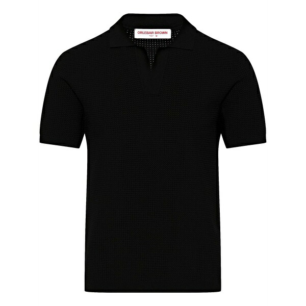 オール赤ちょうちん 赤銅色 メンズ スポーツシャツ トップス Roddy polo shirt  Black