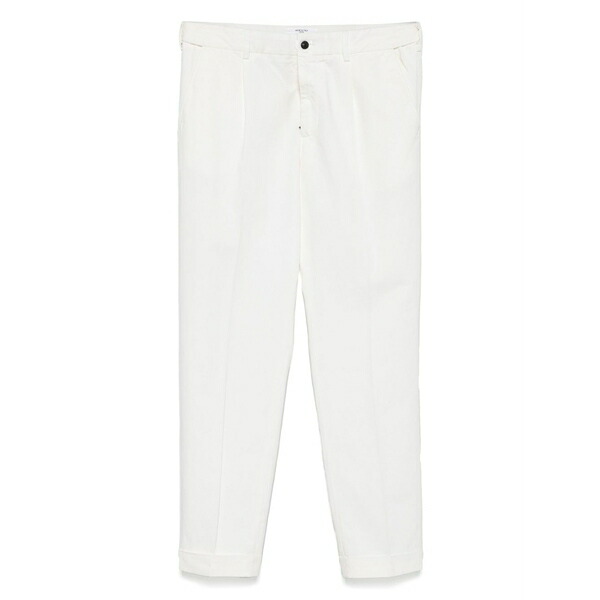 地下室 部屋の入り口 メンズ 心地好いズボン下 ボトムス Cambridge trousers White