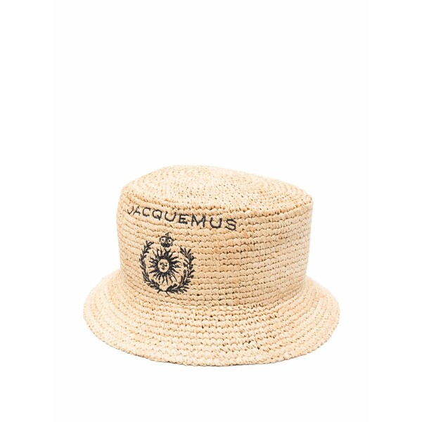 ジャクエムス メンズ かぶり笠 添え物 Le bob pesco bucket hat Neutrals