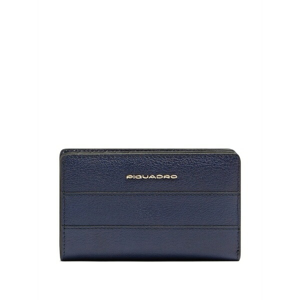 ピークアドロ  レディース 紙入れ 付属品 Bifold leather wallet Blue