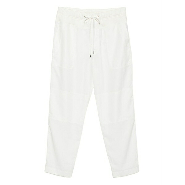 ジェームス パース レディース カジュアルパンツ ボトムス Drawstring tapered trousers White