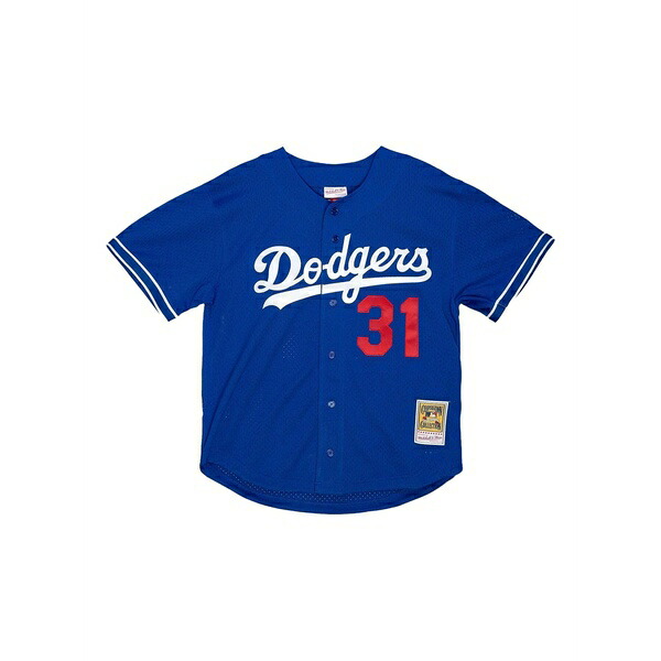 ミッチェル&ネス メンズ Tシャツ トップス La dodgers 1997 mike piazza jersey Blue|asty