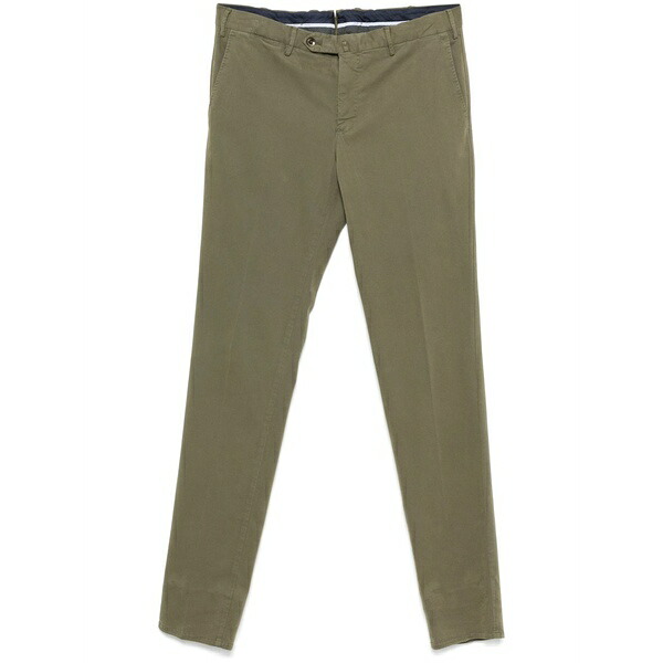 PTトリノ メンズ 心地好いズボン下 ボトムス Slim-cut chino trousers Green