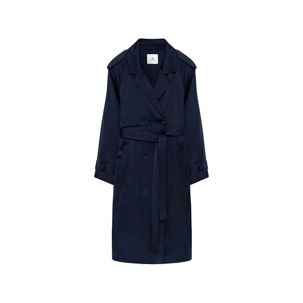 アニービン レディース コート アウター Ricki maxi trench coat Blue｜asty