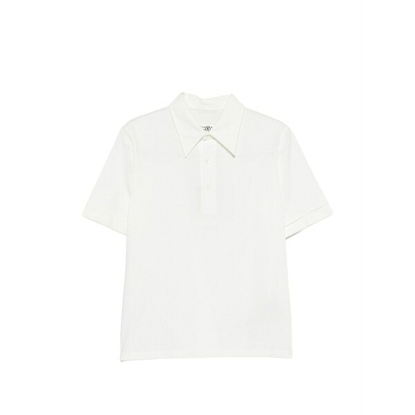 マルタンマルジェラ メンズ スポーツシャツ トップス Short-sleeve polo shirt White