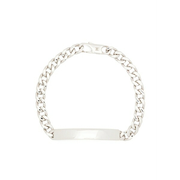 ミッソマ メンズ ブレスレット・バングル・アンクレット 佩び物 Id rhodium plated bracelet Silver