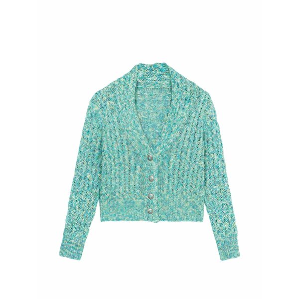 フォルテラ レディース ジレー アウター Lola shawl collar cardigan Green