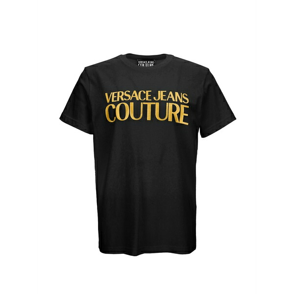 ベルサーチ メンズ Tシャツ トップス Logo-print t-shirt Black｜asty