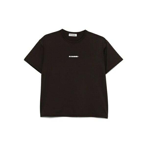ジルサンダー レディース Tシャツ トップス Logo-appliqu?? t-shirt Brown｜asty 69,190円