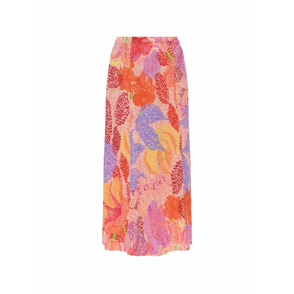 筋目 プリーズ イッセイ ミヤケ レディース スコート ボトムス Floral pleated mid skirt Pink
