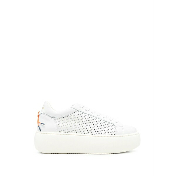 バラクーダ レディース スニーカー シューズ Perforated platform sneakers White