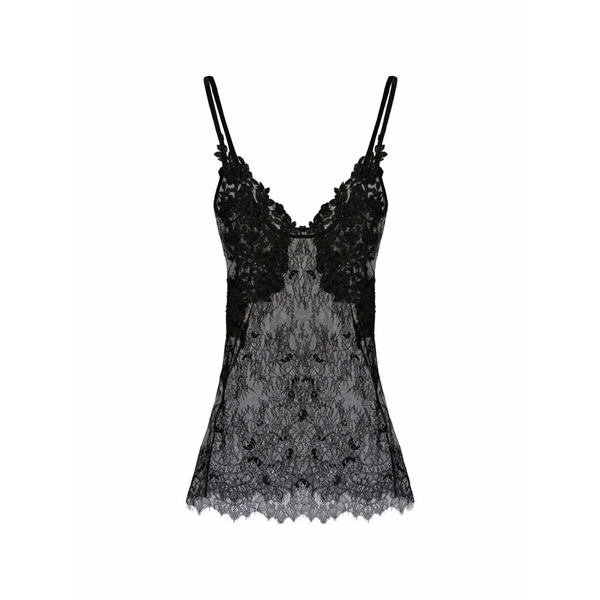 アルケミー レディース ワンピース トップス X lia aram floral-lace mini dress Black｜asty