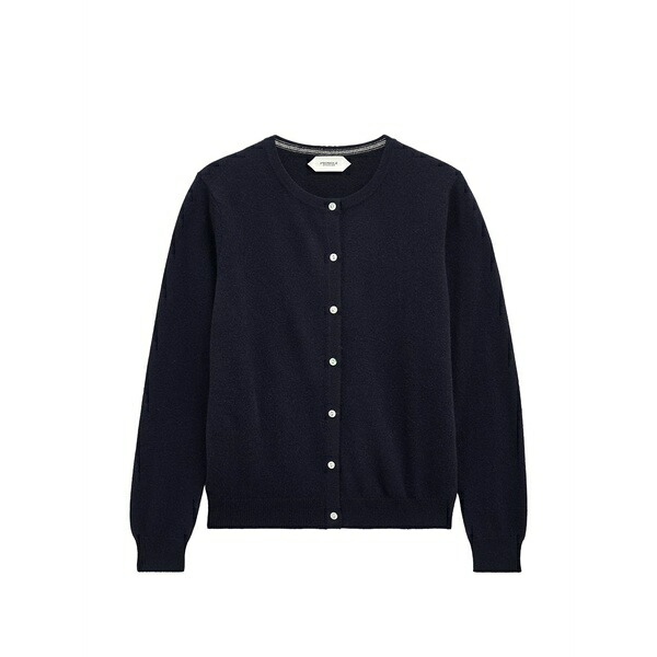 プリングル オブ スコットランド レディース ジレー アウター Crew-neck cashmere cardigan Blue