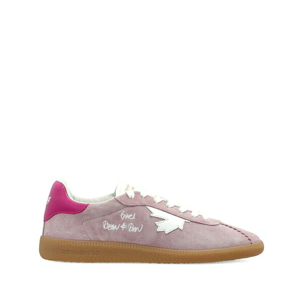 ディースクエアード レディース スニーカー シューズ Maple-leaf lace-up sneakers Pink 靴-スニーカー-レディース靴