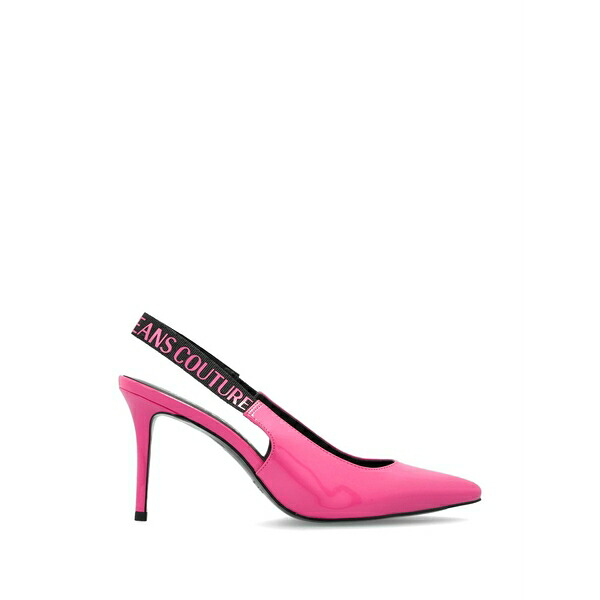 呼びりん探し回る レディース パンプス シューズ Logo-strap pumps Pink