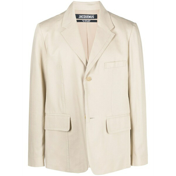 ジャクエムス メンズ ジャケット＆ブルゾン アウター Single-breasted blazer Neutrals｜asty 74,140円