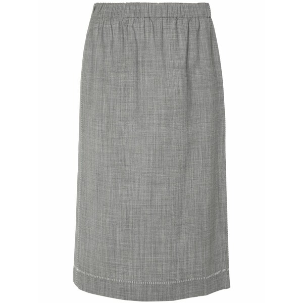 ファビアナ フィリッピ レディース スカート ボトムス Decorative-stitching chambray skirt Grey|asty