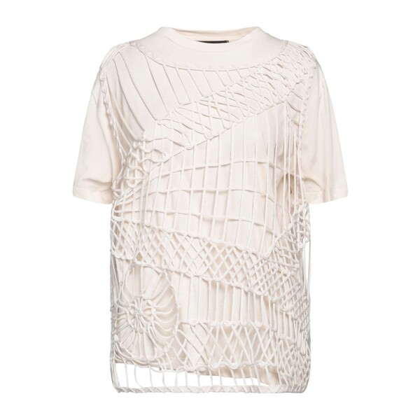 【送料無料】 ファビアナ フィリッピ レディース Tシャツ トップス T-shirts Beige