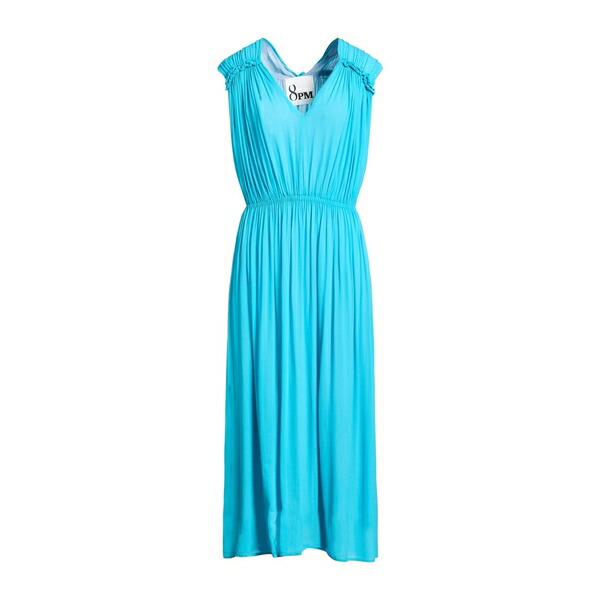 【送料無料】 エイト・ピーエム レディース ワンピース トップス Midi dresses Azure|asty