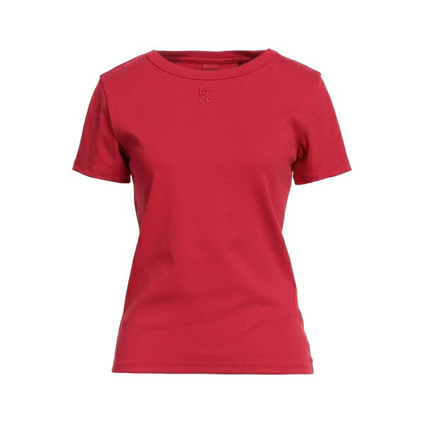【送料無料】 ヒューゴボス レディース Tシャツ トップス T-shirts Red｜asty
