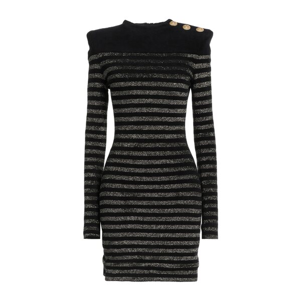【送料無料】 バルマン レディース ワンピース トップス Mini dresses Black