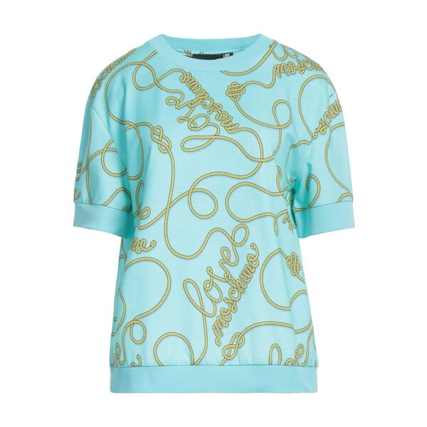 【貨物輸送無料】 モスキーノ レディース パーカー・スウェットシャツ アウター Sweatshirts Azure