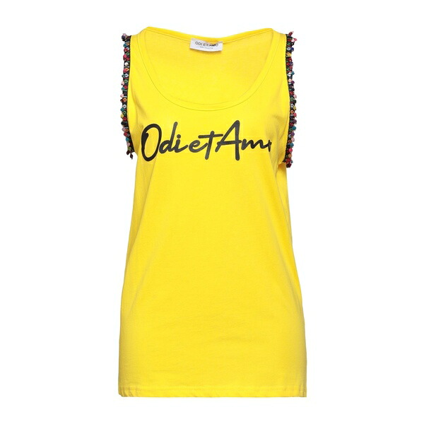 【送料無料】 オーディー エト アモー レディース Tシャツ トップス T-shirts Yellow 14,746円