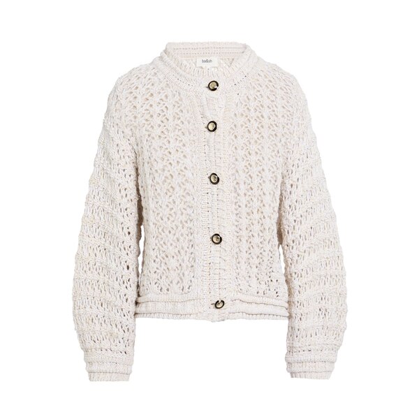 【送料無料】 バッシュ レディース カーディガン アウター Cardigans White