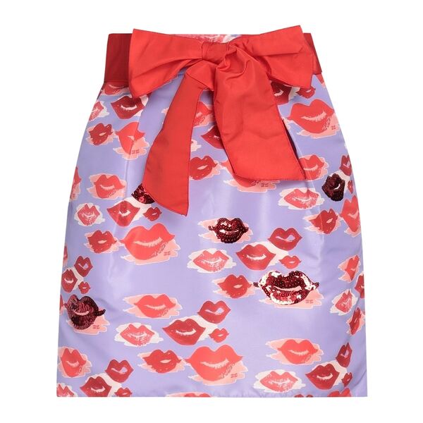 【送料無料】 エリザベスフランキ レディース スカート ボトムス Mini skirts Purple