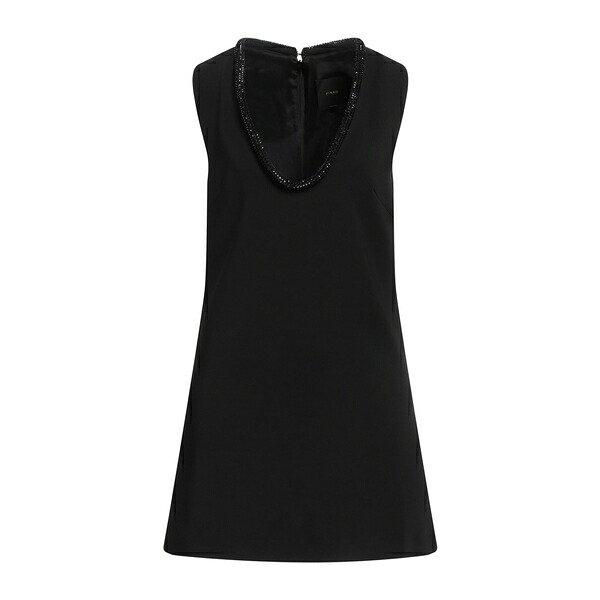 【送料無料】 ピンコ レディース ワンピース トップス Mini dresses Black｜asty