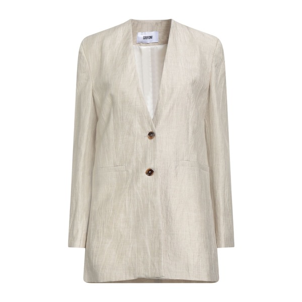 【送料無料】 グリフォーニ レディース ジャケット＆ブルゾン アウター Blazers Beige