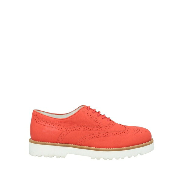 【貨物輸送無料】 ホー鵞鳥 レディース オックスフォード シューズ Lace-up shoes Orange 靴-レディース靴