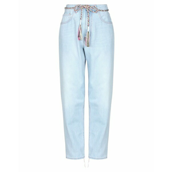 くすみ水色 ペンス デニムパンツ ボトムス レディース Denim pants