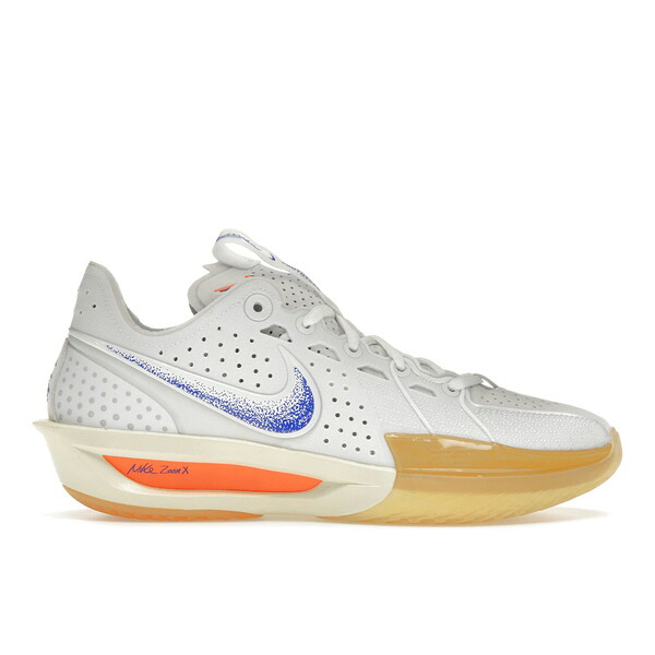 Nike ナイキ メンズ スニーカー  【Nike Air Zoom GT Cut 3 FP Blueprint Pack】  大きさ US_M_3.5 White/Racer Blue/Coconut Milk/Gum Yellow/Total Orange