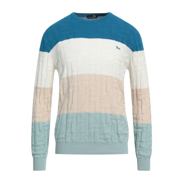 【貨物輸送無料】 ハーモント \u0026 知恵袋 メンズ 編み物\u0026プルオーバー アウター Sweaters Azure