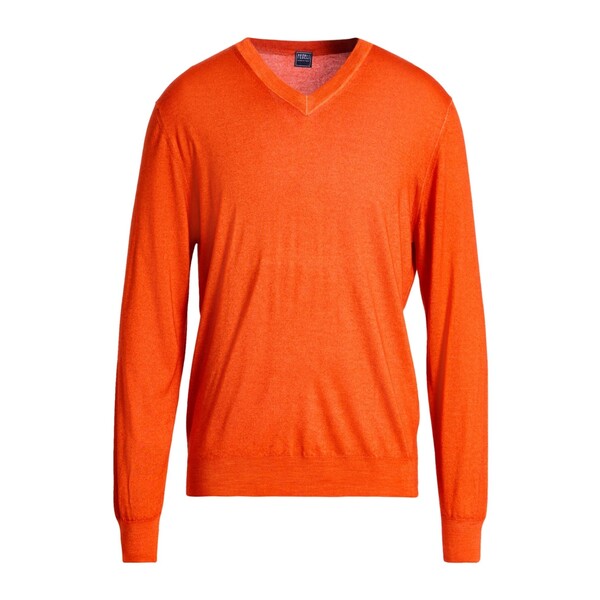 【貨物輸送無料】 フェデーリ メンズ 編み物\u0026プルオーバー アウター Sweaters Orange